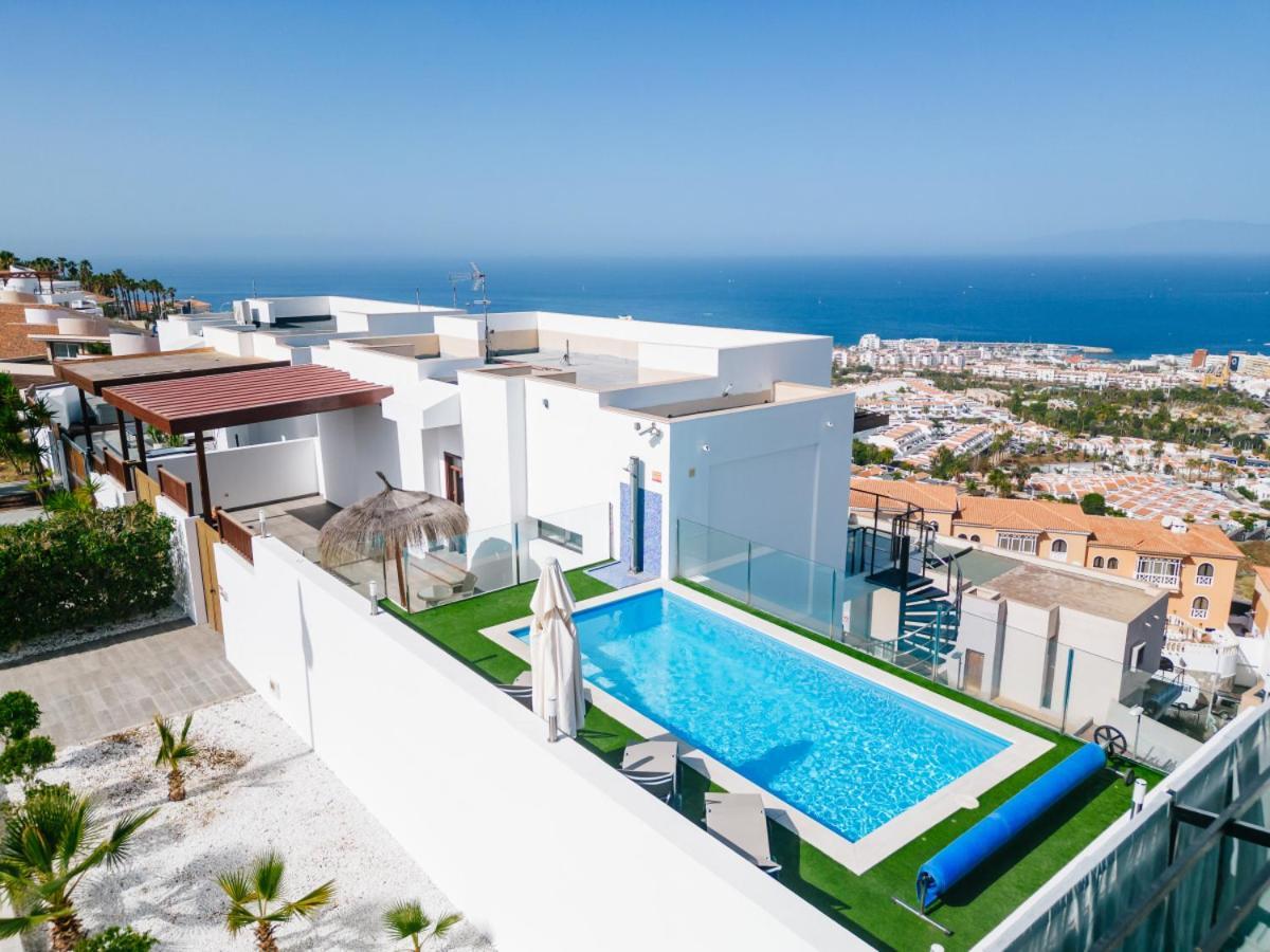 Sunset White Villa - Ocean View, Jakuzzi, Heated Pool, Air-Conditioning, Grill Playa de las Américas Exterior foto
