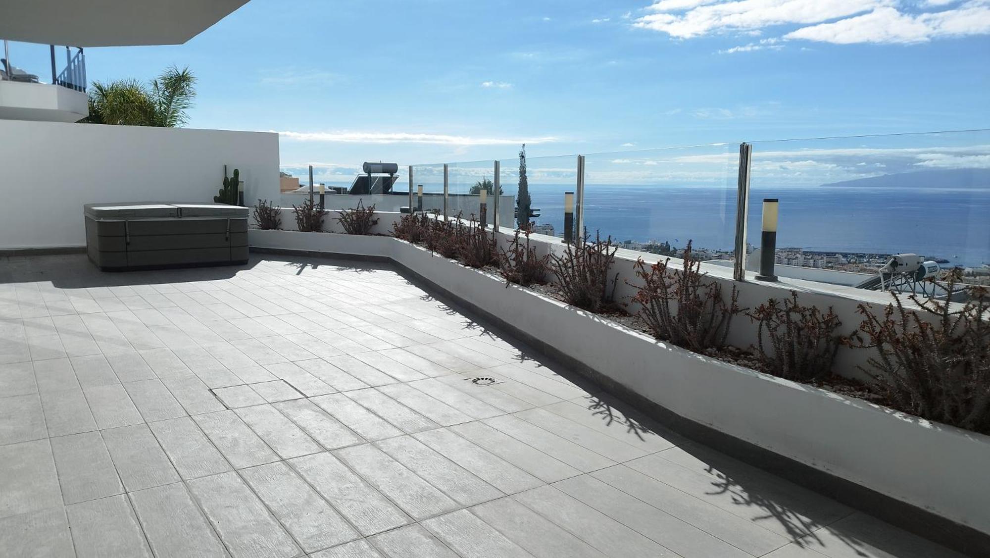 Sunset White Villa - Ocean View, Jakuzzi, Heated Pool, Air-Conditioning, Grill Playa de las Américas Exterior foto
